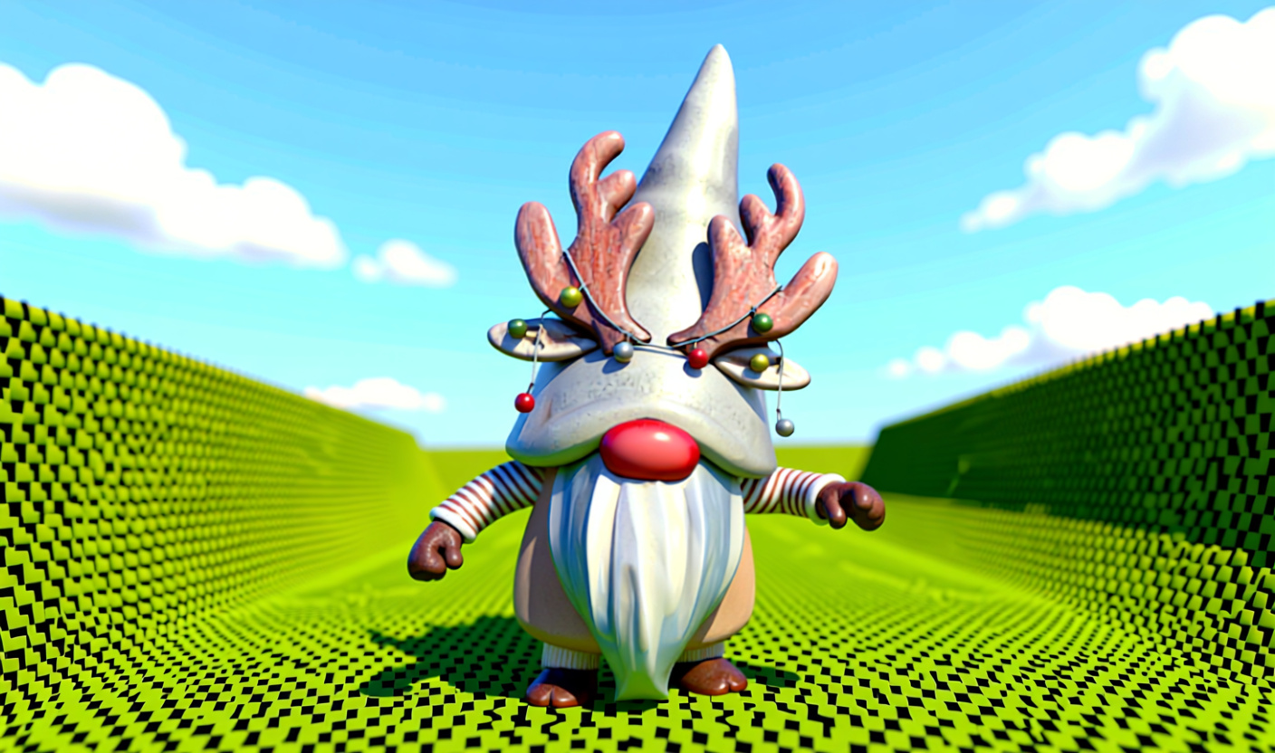 Garden Gnome Deer decoration
